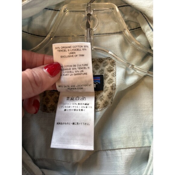 PATAGONIA Women's Chesser Island Chambray Dress Blue Size 4 - Picture 12 of 12